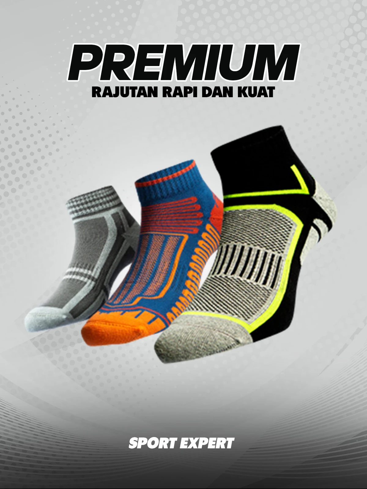 Kaos Kaki Sport Expert Premium Breathable Nyaman untuk Gym Lari Training